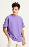 Violet Oversized T-Shirt – 260 GSM Heavy Cotton | Drop Shoulder Fit