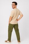 Premium Beige Oversized T-Shirt – 260 GSM Heavy Cotton | Drop Shoulder Fit